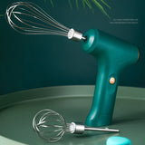 Handheld Electric Mixer – USB Rechargeable Mini Whisk with One-Touch Speed Control & Beater Attachments 🍰🔋