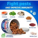 Natural Flea & Tick Prevention for Cats – Chewable Daily Supplement with Vitamins, Oral Pills for Cats & Kittens