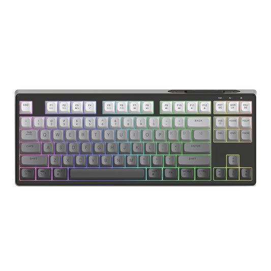 MambaSnake X FreeWolf M87 Wireless Gaming Keyboard – 75% Silent Membrane with RGB & PBT Keycaps