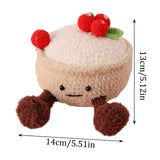 Thread Crochet Doll – Handmade Whimsical Stuffed Food Plush Toy with Cute Face, Squeezable & Decorative Crochet Plushie