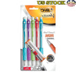 Mechanical Pencils 0.9 mm – HB #2 Lead, Rubber Grip, Built-In Eraser, Assorted Colors (5-Pack)