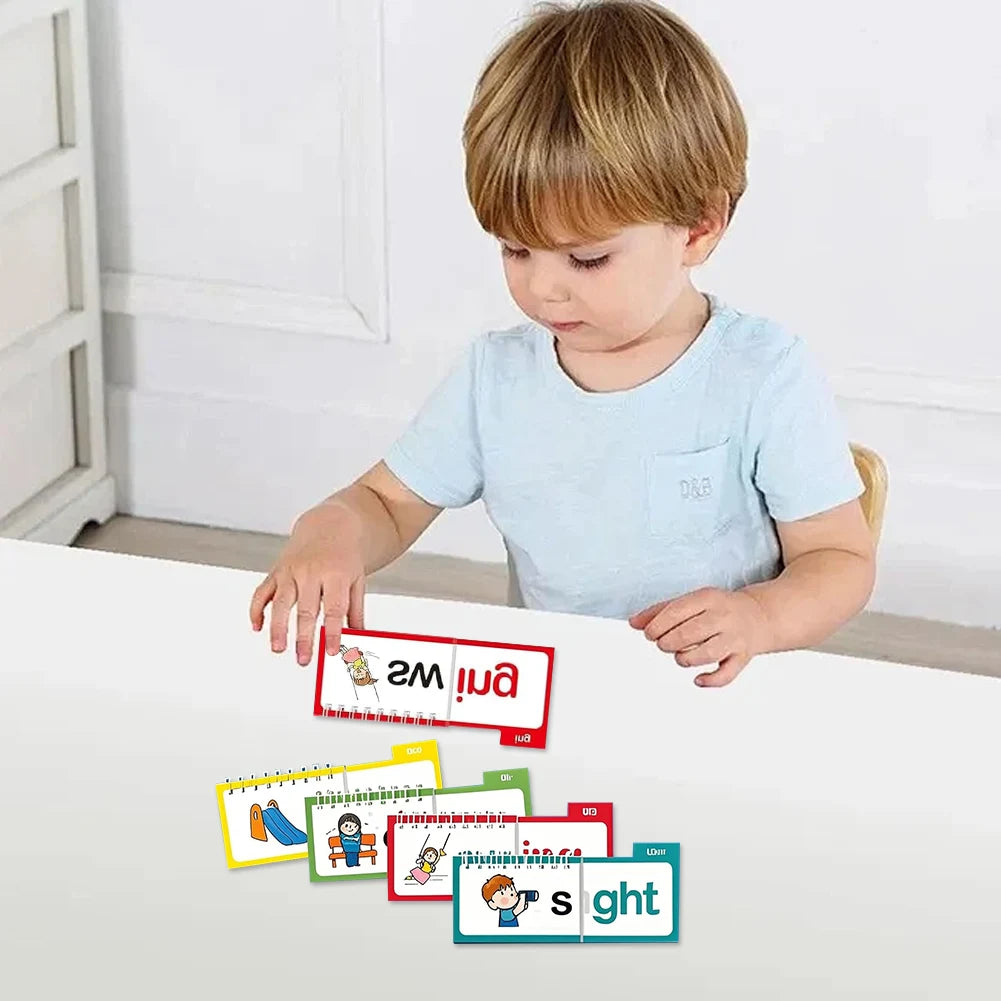 CVC Word Flip Chart – Montessori Phonics Spelling Builder | Educational Sight Words Game for Preschool & Kindergarten