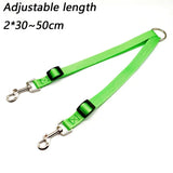 Double Twin Dual Coupler Dog Leash – Adjustable V-Shape Nylon 2-in-1 Lead for Walking Two Dogs