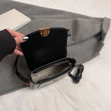 Small PU Leather Shoulder Bag for Women – Adjustable Strap Crossbody Purse with Buckle Closure 👜✨