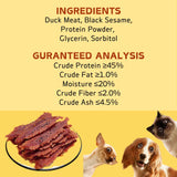 Sesame Duck Jerky Dog Treats – All-Natural, Healthy & Easily Digestible Snacks (200g / 400g Packs)