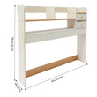 36-Inch Modern 2-Tier Desktop Bookshelf with 2 Drawers – Sleek Desk Organizer