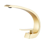 Black/Chrome Deck-Mount Basin Mixer Faucet – Single-Lever Hot & Cold Water Tap