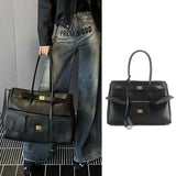 Luxury Genuine Leather Tote Bag for Women – Large Capacity Travel & Designer Shoulder Handbag