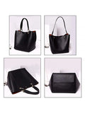 Pahajim women’s large PU leather tote bag – waterproof top-handle handbag with shoulder strap for work, shopping & daily use