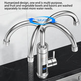 3000 W Tankless Instant-Heat Faucet – 360° Adjustable Electric Hot Water Tap for Kitchen & Bathroom