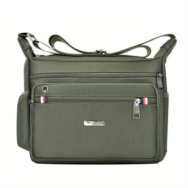 Men’s Oxford Cloth Crossbody Sling Bag – Large-Capacity Lightweight Shoulder Travel Bag for Daily Versatile Use