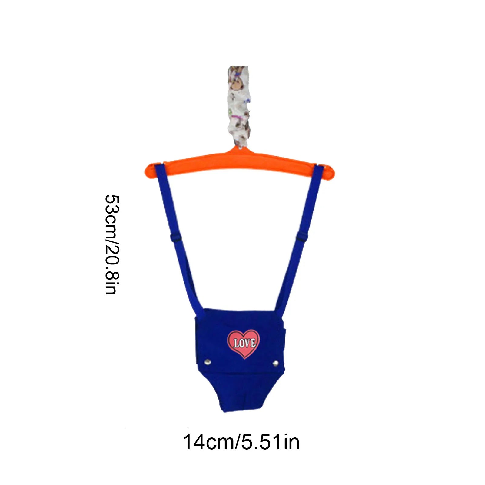 Baby Door Jumper & Exerciser – Adjustable Hanging Bouncing Swing Chair with Safety Buckle, Hammock Seat for Indoor & Outdoor Play