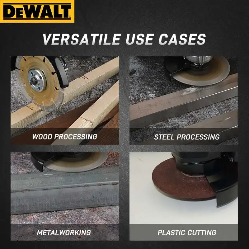 DEWALT DCG414 Brushless Angle Grinder – 125 mm / 4½″-6″ Disc, 9,000 RPM, Kickback Brake