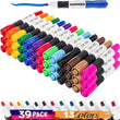 Dry Erase Marker Set – 39 Assorted Whiteboard Markers in 13 Colors with Chisel Tip & Low-Odor Ink 🖊️