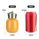 Mini Stainless Steel Vacuum Flask 200 ml – Portable Insulated Coffee & Travel Bottle