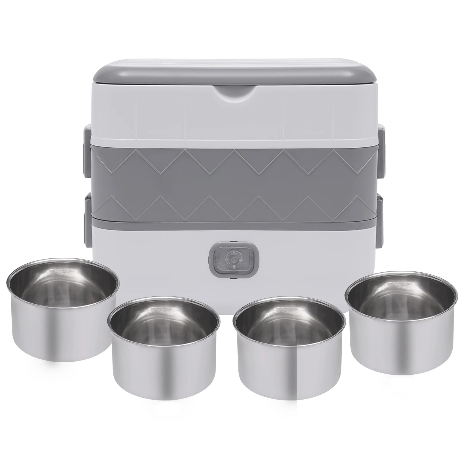 200 W Portable Food Insulated Electric Lunch Box – Double Layer Heating Container for Office, Travel & Home