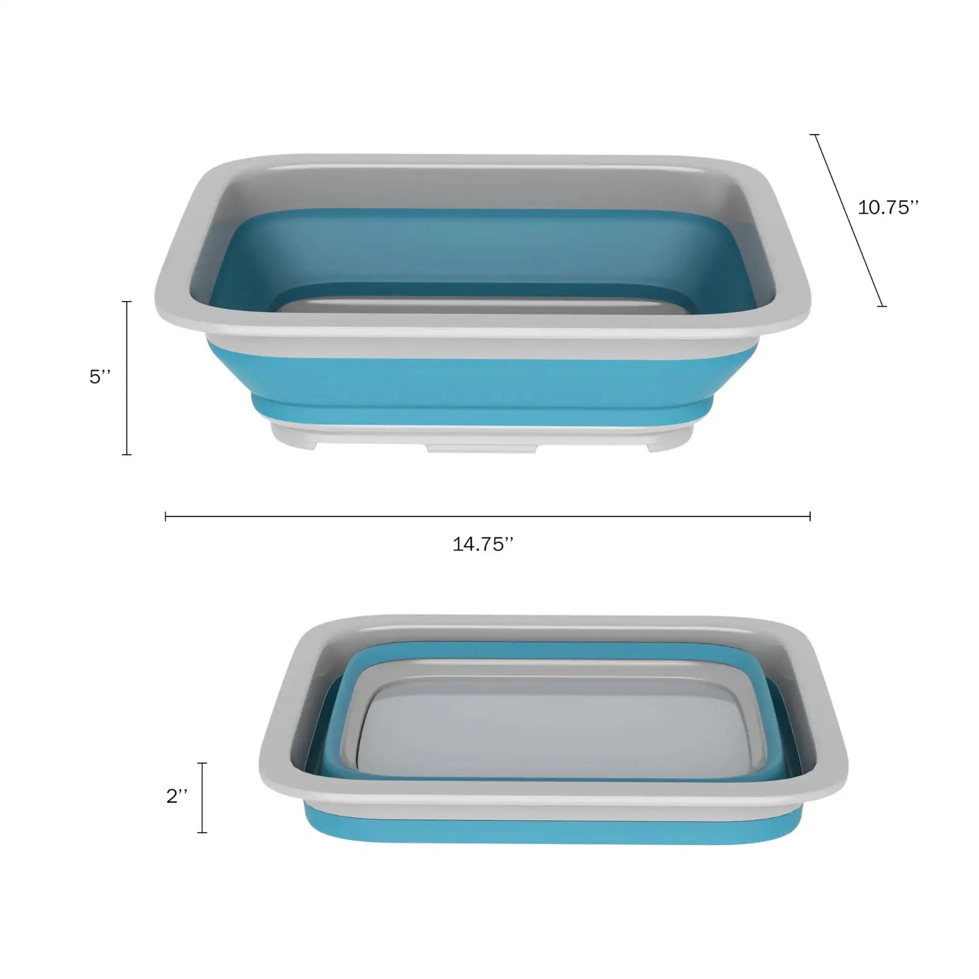 Collapsible Multiuse Wash Bin – Expandable 7L to 27L Folding Basin for Kitchen, Camping & Home Use
