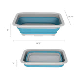 Collapsible Multiuse Wash Bin – Expandable 7L to 27L Folding Basin for Kitchen, Camping & Home Use