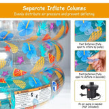 59 × 21 in Inflatable Family Swimming Pool – Large Blow-Up Outdoor Foldable Pool