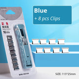 Traceless Reusable Hand Clamp Push Stapler – Paper & File Binding Tool for Office & School