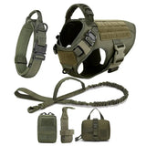 Large Dog Harness & Leash Set – Training & Walking Vest with Collar for German Shepherd, Malinois & Medium/Large Dogs