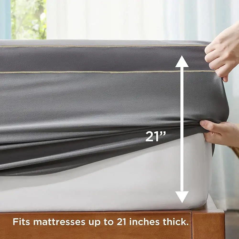 “Extra Thick Mattress Topper for Back Pain – Quilted Pillow-Top Mattress Cover with Deep Elastic Pocket”