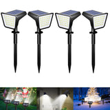 4-Pack Solar Street & Spot Lights – Waterproof Outdoor LED Landscape Lighting for Garden, Yard, Terrace & Pathway Decoration