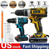 21V Cordless Drill Electric Screwdriver Set – Mini Wireless Power Driver with Lithium-Ion Battery for Home DIY & Repairs