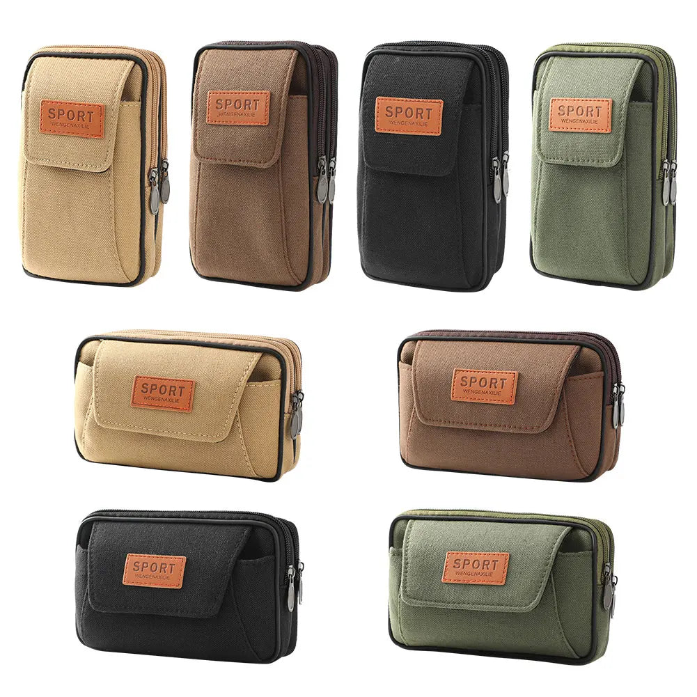 EDC Tactical MOLLE Waist Bag – Outdoor Fanny Pack & Phone Pouch | Belt-Mounted MOLLE Coin Purse for Camping & Hiking