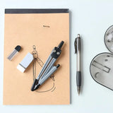 Student Geometry Supplies Kit with Shatterproof Storage Box – Rulers, Protractor, Compass, Pencils, Leads & Erasers