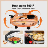 12-Inch Indoor Electric Pizza Maker Stone Oven – 1200 W Countertop Pizza Machine with Dual Temperature Control 🍕🔥