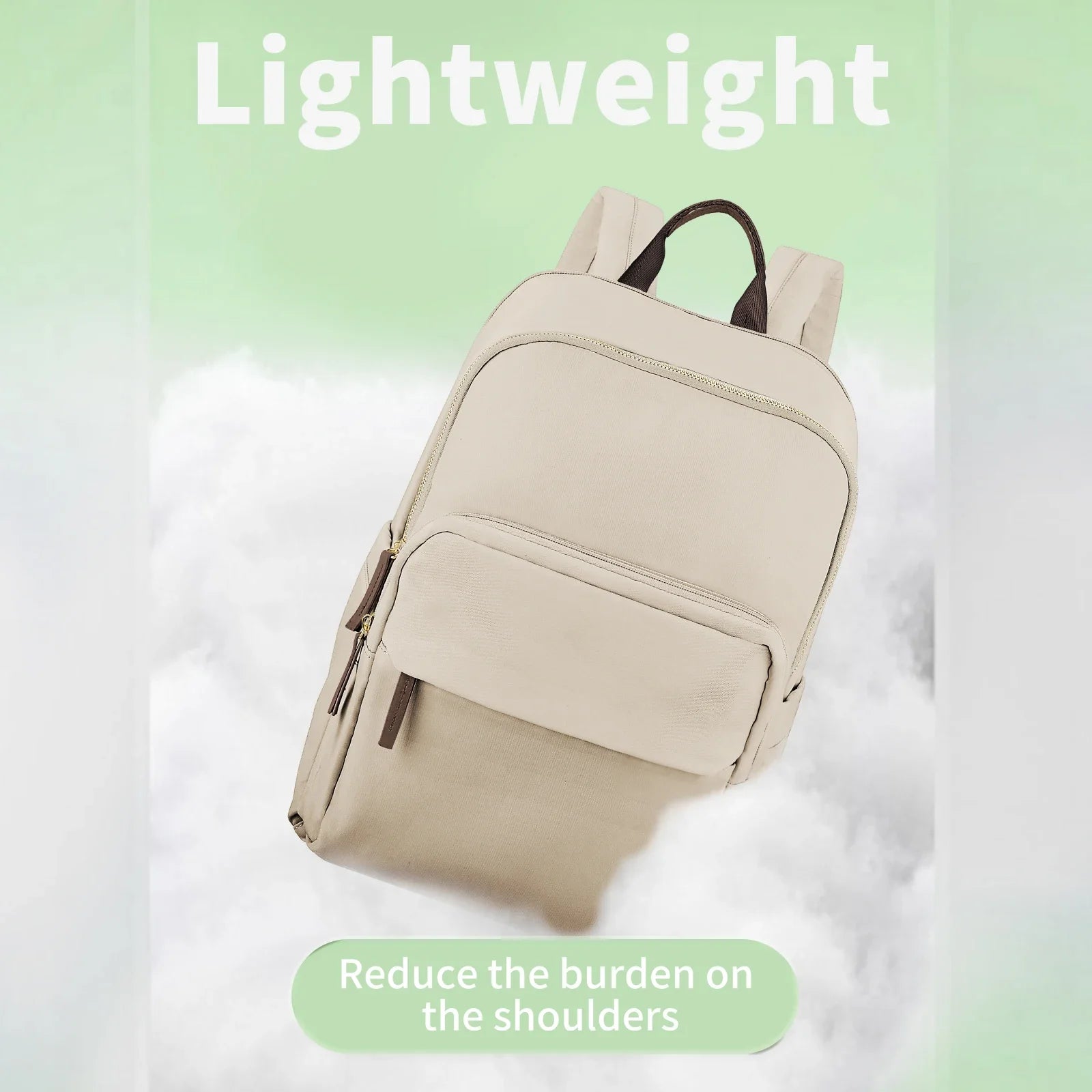 Simple Large Capacity Laptop Backpack for Women – Travel, Business & Teacher School Shoulder Bag