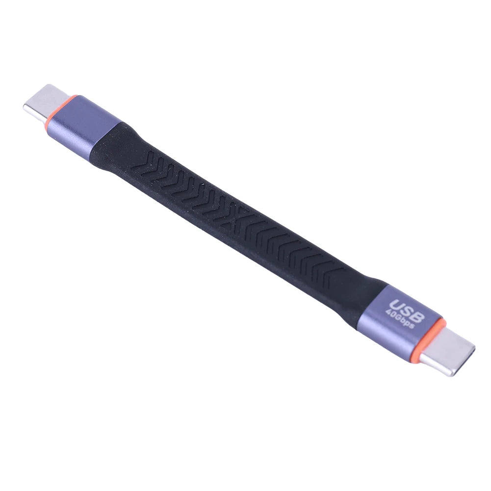 PD 100W USB-C to USB-C Short Cable – 20V/5A USB 3.2 Fast Charging & Data Transfer Cord for SSD, Camera, Phone & Laptop