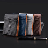 Slim RFID Leather Wallet for Men – Minimalist Bifold with Money Clip & Front Pocket Card Holder for Urban Professionals