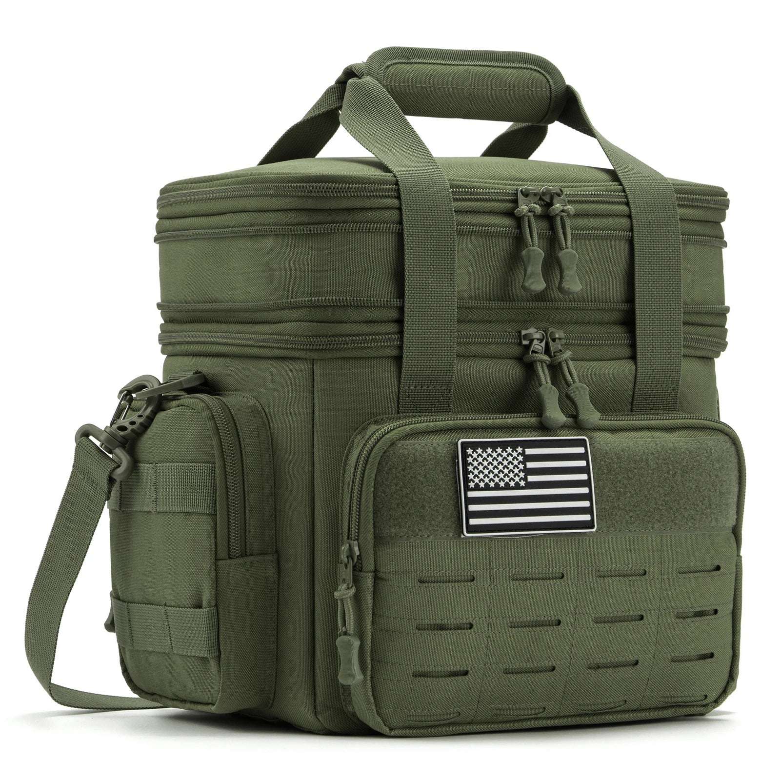 “Large-Capacity Tactical Insulated Lunch Box for Men – Leak-Proof Cooler Bag”