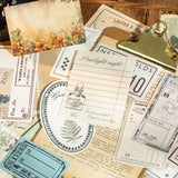 800-Piece Vintage Ephemera Pack – Retro Receipt & Memo Papers for Junk Journaling & Scrapbooking 📜✨