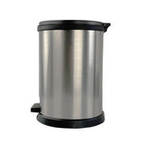 Round 1.5 Gallon Plastic Step Trash Can – Compact Pedal Bin for Bathroom & Office