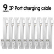 9-Pack 6ft Fast Charging Lightning Cables – Durable USB Charger Cords Compatible with iPhone Devices