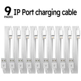 9-Pack 6ft Fast Charging Lightning Cables – Durable USB Charger Cords Compatible with iPhone Devices