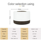 550ml Ultrasonic Essential Oil Diffuser – 7-Color LED Night Light & Cool Mist Humidifier for Home & Bedroom 🌙💧