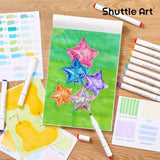 Shuttle Art A4 160 gsm Marker Pad – 11.69×8.27″ Smooth Bleedproof Drawing Paper (60 S