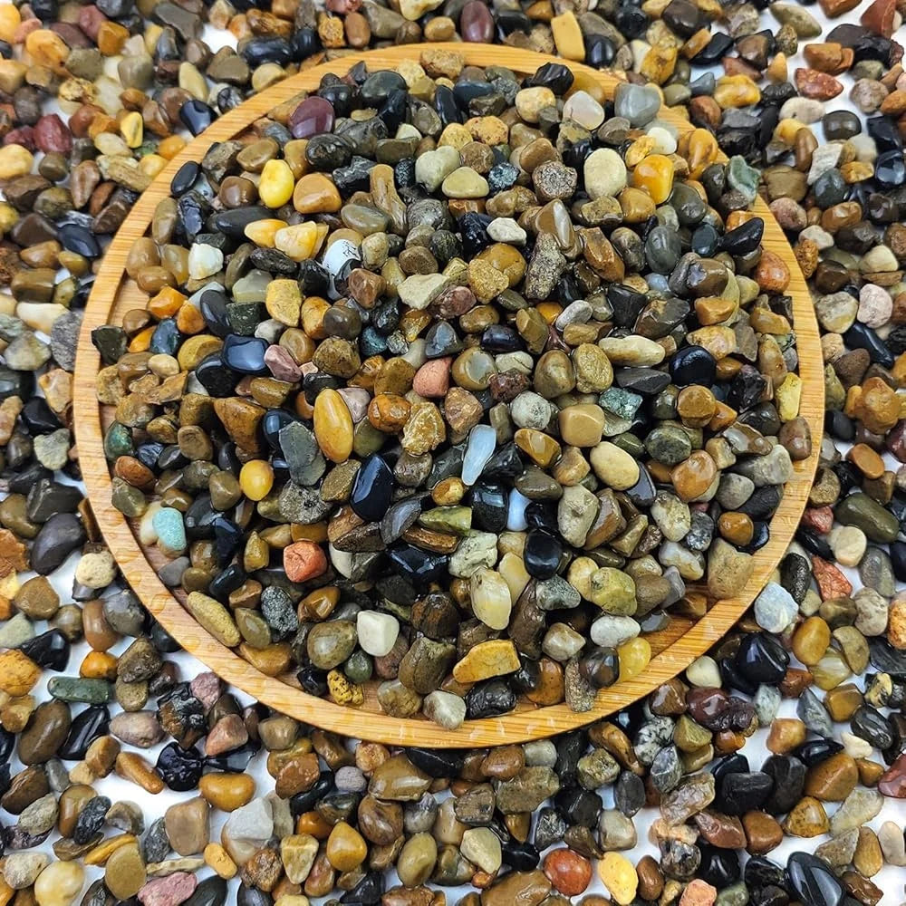 RiverStone 5-lb Aquarium Gravel – Decorative Pea Rocks for Fish Tanks, Planters & Vases (¼-inch