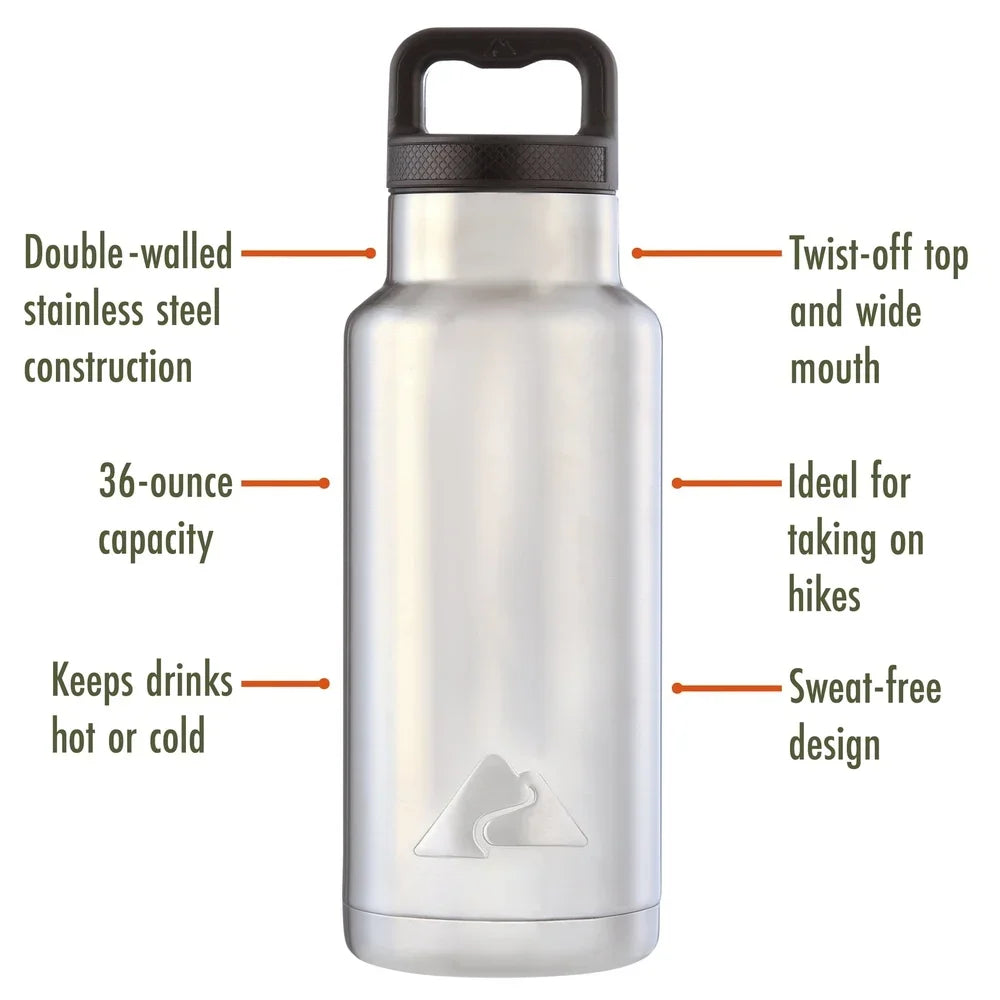 Wide-Mouth Stainless Steel Insulated Water Bottle – Double-Wall Vacuum, Travel & Outdoor Ready