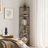 5-Tier Corner Shelf Stand – Tall Space-Saving Organizer for Bedroom, Bathroom & Plant Display 🌿