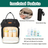 Stylish Baby Diaper Bag Backpack – Large Multi-Function Nappy Bag with Changing Pad | Travel Baby Care Backpack for Moms & Dads