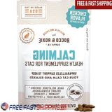 Cat Calming Treats with Melatonin Stress Relief and Relaxation Chewy Chicken Flavored Chews Grooming Travel Vet Visits Sleep Aid