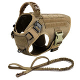 Large Dog Harness & Leash Set – Training & Walking Vest with Collar for German Shepherd, Malinois & Medium/Large Dogs