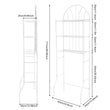 3-Tier Over The Toilet Storage Rack – Freestanding Metal Bathroom Shelf, Space-Saver Organizer