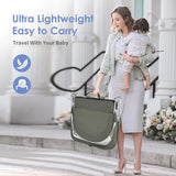 “Portable Baby Bassinet Travel Pod – Infant Lounger with Mosquito Net”