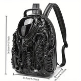 Cyberpunk Alien Graphic Unisex Backpack – Personalized Creative Design